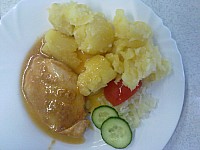 Kureci platek po americku, brambory, obloha